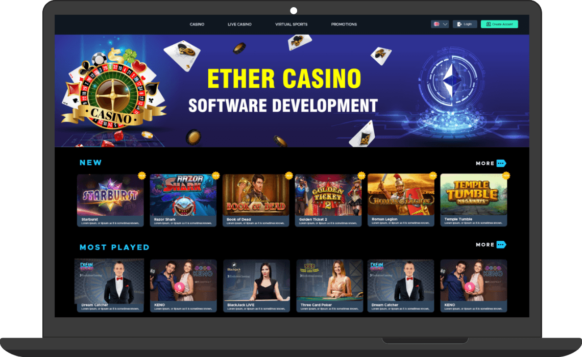Ether Casino Software Development